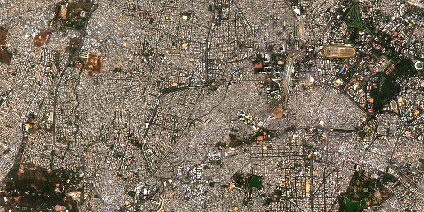 Sharp satellite image of Bengaluru after on-board stacking